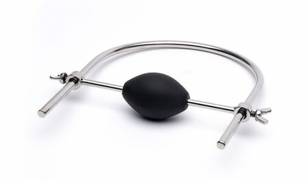 Black Label - Solid Bond - Beugel Ball Gag met Schroefmoeren