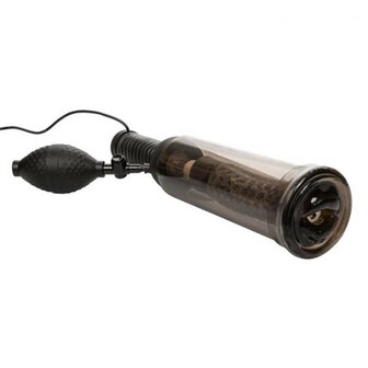 Calexotics - Waterproof Turbo Stroker - Penispomp en Masturbator - 2 in 1 - RookGrijs