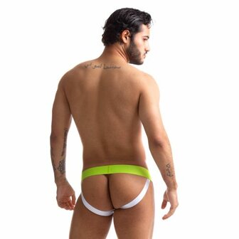 Sport Fucker Jersey - Jockstrap - Groen/Wit - Maat XL