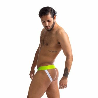 Sport Fucker Jersey - Jockstrap - Groen/Wit - Maat XL