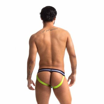 Sport Fucker Jersey - Jockstrap - Zwart/Groen - Maat L