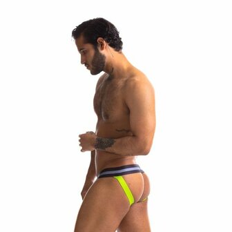 Sport Fucker Jersey - Jockstrap - Zwart/Groen - Maat M