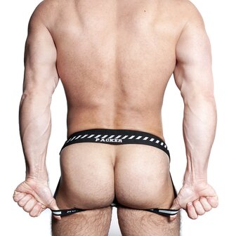 Oxjok Packer - Cargo Quilt Slider Jock - Quilted Jockstrap - White Snow - Maat XL