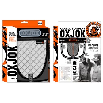 Oxjok Packer - Cargo Quilt Slider Jock - Quilted Jockstrap - White Snow - Maat XL