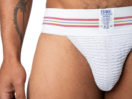 Bike Original - Jockstrap Herenslip - Elastische Tailleband 7,5 cm - Wit - Maat XL