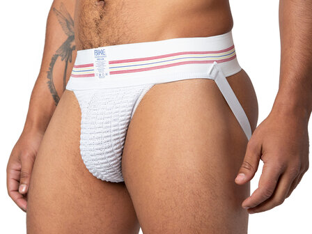 Bike Original - Jockstrap Herenslip - Elastische Tailleband 7,5 cm - Wit - Maat S