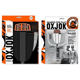 Oxjok Bulger - Pumper Slider Jockstrap - Voor Groter Geschapen Mannen - Black Iron - Maat L