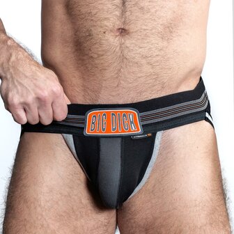 Oxjok Bulger - Pumper Slider Jockstrap - Voor Groter Geschapen Mannen - Black Iron - Maat L