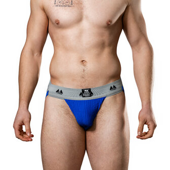 MM Original - Jockstrap Herenslip - Tailleband 5 cm - Blauw/Grijs - Maat S