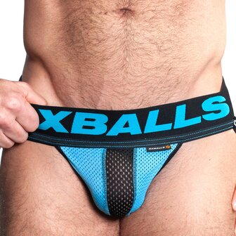 Oxjok Airmesh - Upthrust Slider Semi-Transparante Jockstrap - Sky Blue - Maat XL