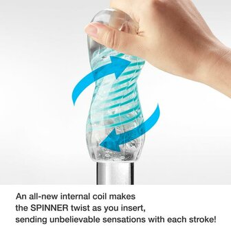 Tenga - Spinner Tetra Masturbator - Transparant