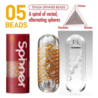 Tenga - Spinner Beads Masturbator - Transparant