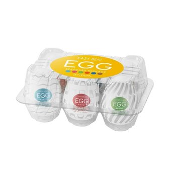 Tenga - EGG Variety Pack Easy Beat - Mini Masturbator - 6 stuks