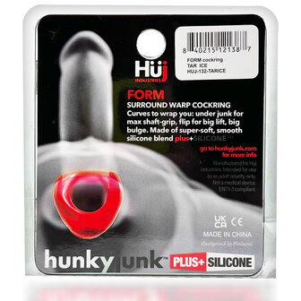 H&uuml;nkyjunk - Form - Gebogen Cockring - Blauw