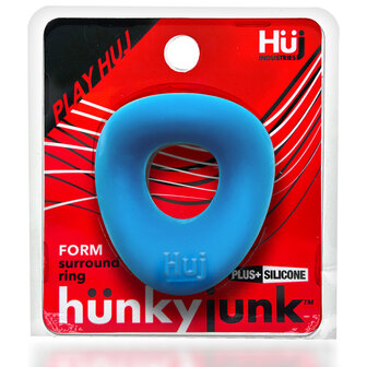 H&uuml;nkyjunk - Form - Gebogen Cockring - Blauw