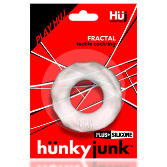 H&uuml;nkyjunk - Fractal Cockring - Transparant Ice