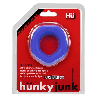 H&uuml;nkyjunk - Fit - Ergonomisch Gevormde Cockring - Blauw