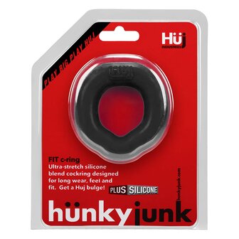 H&uuml;nkyjunk - Fit - Ergonomisch Gevormde Cockring  - Black Tar