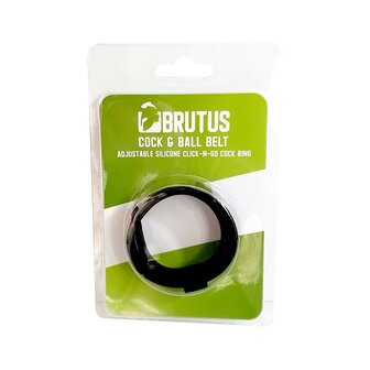 Brutus - Verstelbare Siliconen Cockring - Click-N-Go Adjustable Silicone Cockring