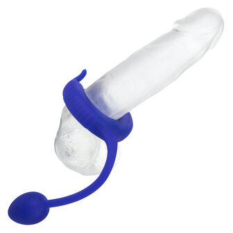 Calexotics - Admiral Cockring met Verzwaarde Vibrerende Buttplug - Blauw