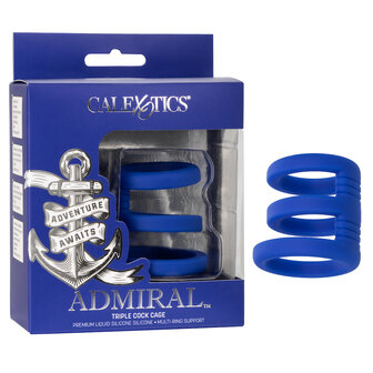 Calexotics - Admiral Triple Cock Cage - Blauw