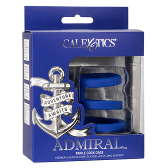 Calexotics - Admiral Triple Cock Cage - Blauw