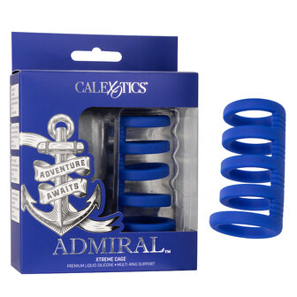 Calexotics - Admiral Xtreme Cage Cockring - Blauw