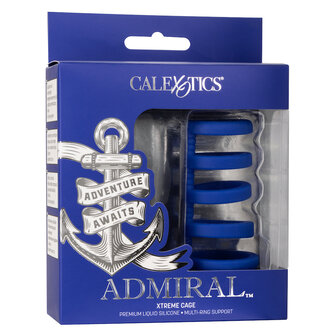 Calexotics - Admiral Xtreme Cage Cockring - Blauw