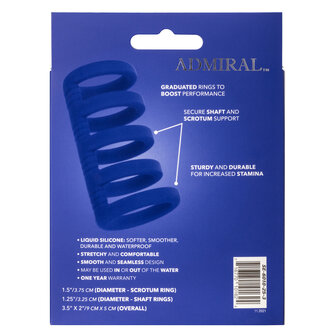 Calexotics - Admiral Xtreme Cage Cockring - Blauw