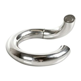 Black Label - Stainless Steel Magnetic Donut Cockring - Diameter 55 mm