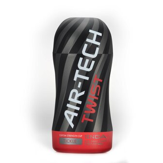 Tenga - Air-Tech Twist Masturbator - Tickle - Zwart/Rood