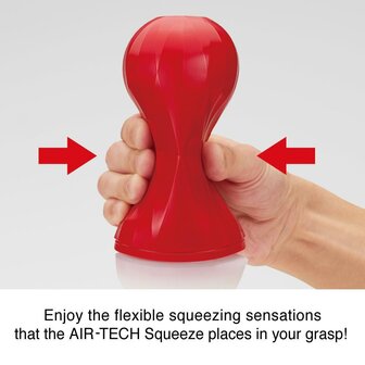 Tenga - Air-Tech Squeeze Masturbator - Regular - Rood