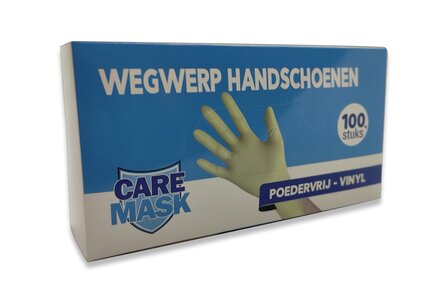 Vinyl Handschoenen Poedervrij - Wit - Medium - 100 stuks