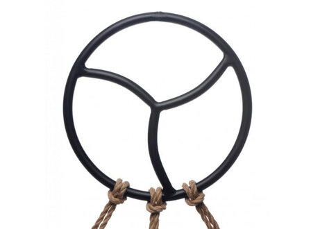 Black Line - Shibari Bondage Suspension Ring - Zwart