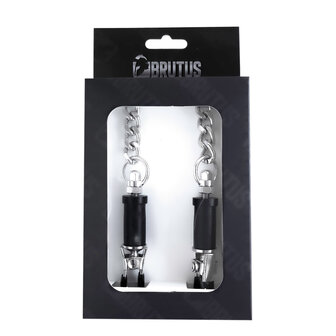 Brutus - Tepelklemmen - Met Ketting - BARREL Turn-On Nipple Clamps