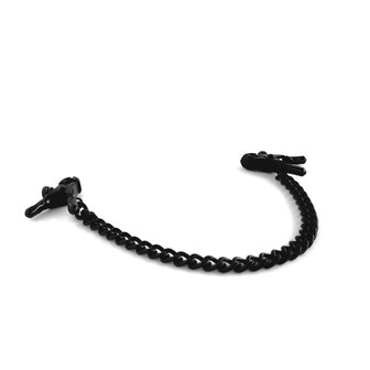 Brutus -  Tepelklemmen - Verstelbare Tepelklemmen met Ketting - BITE Heavy Nipple Clamps Black