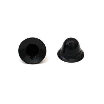 665 Leather - Tepelzuigers - Siliconen - Super Silicone Nipple Suckers Regular - Zwart