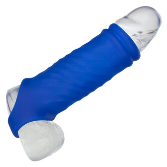 Calexotics - Admiral Liquid Silicone Wave Penis Sleeve - Blauw