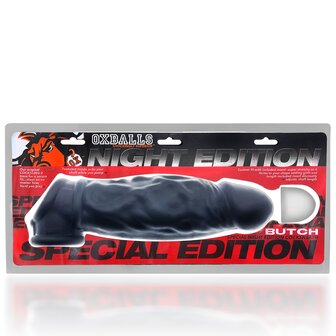 Oxballs - Butch - Penis Sleeve - Night Edition - Mat Zwart