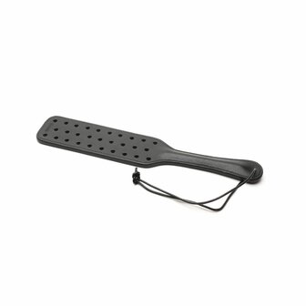 665 Leather - Leren Plak - Zwart -  High Speed Leather Paddle