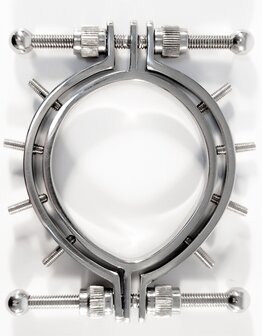 Black Label - Stainless Steel Pussy Clamps met Spikes