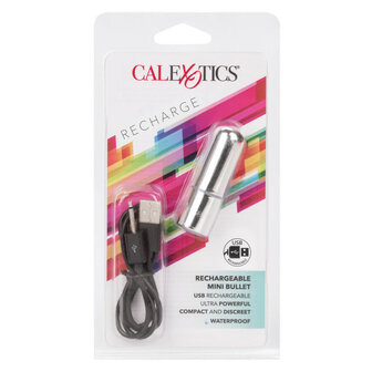 Calexotics - Oplaadbare Mini Bullet Vibrator - 6 x 2 cm - Zilver