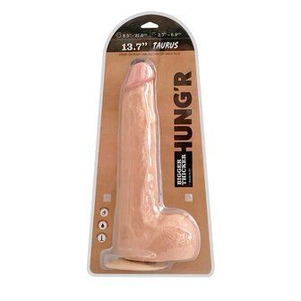 HUNG&#039;R - Taurus - Dildo Lichte huidskleur - 35 cm - &Oslash; 6.9 cm