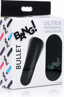 BANG! - Oplaadbare Bullet Vibrator met Afstandsbediening - 3 snelheden - Zwart