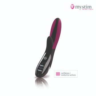 Mystim - Electrosex - Daring Danny - E-Stim Vibrator - Black Edition - Zwart