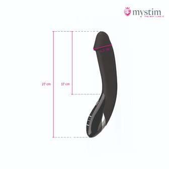 Mystim - Electrosex - Tickling Truman - E-stim Vibrator - Black