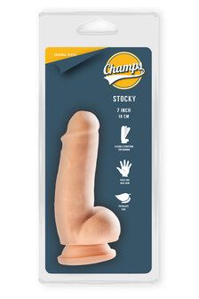 Champs - Stocky - Original Dildo - 18 x 4 cm - Lichte Huidskleur