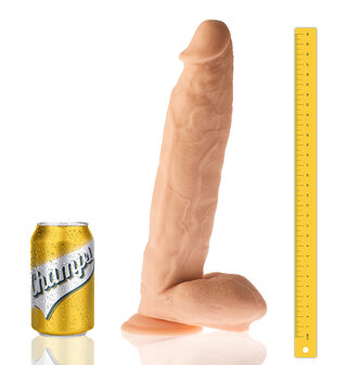 Champs - Veiny - Original Dildo - 31.5 x 6 cm - Lichte Huidskleur