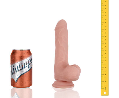 Champs - Hunky - Dual Density Dildo - 20 x 4 cm - Lichte Huidskleur