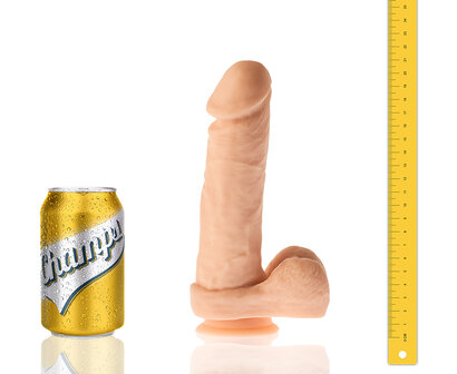 Champs - Ribly - Original Dildo - 21 x 4 cm - Lichte Huidskleur